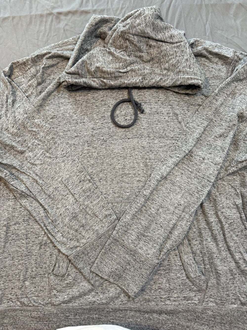 American Eagle Outfitters AE Legend Athletic Fit Gray Marled Pullover Hoodie
